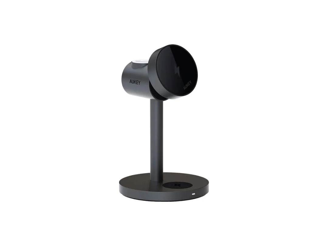 Buy Aukey LC-MC311-GY 3-IN-1 Wireless Fast Charger – Gray in Qatar Buy Aukey LC-MC311-GY 3-IN-1 Wireless Fast Charger – Gray in Qatar